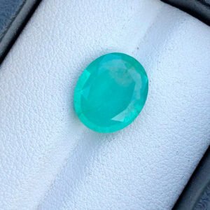 Faceted Zambia Emerald Stone