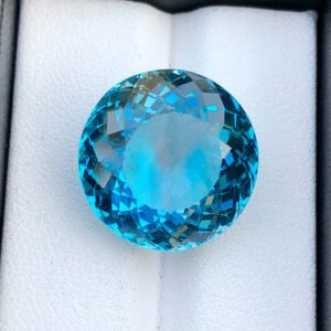 Faceted Round Swiss Topaz Stone