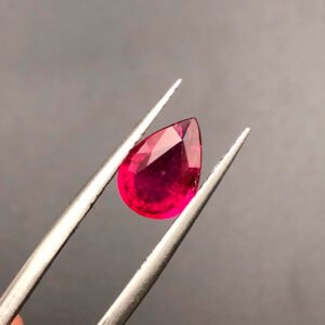 Faceted Natural Top Quality Rubellite Tourmaline