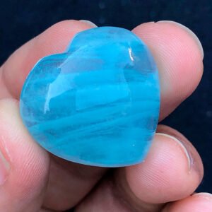 Natural Heart Shape Aquamarine Cabochon