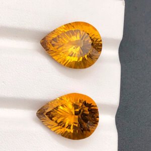 Faceted Pear Shape Citrine