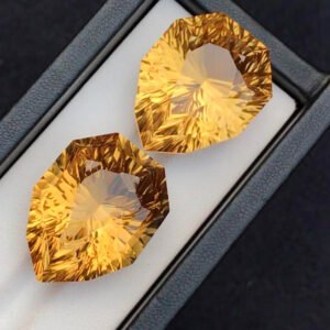 Natural Faceted Citrine Pairs